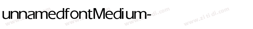 unnamedfont Medium字体转换